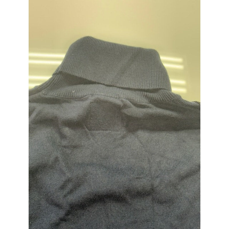 SUN68 Maglia Turtleneck Sweater Blended Cashmere Pullover Navy Mens Size L