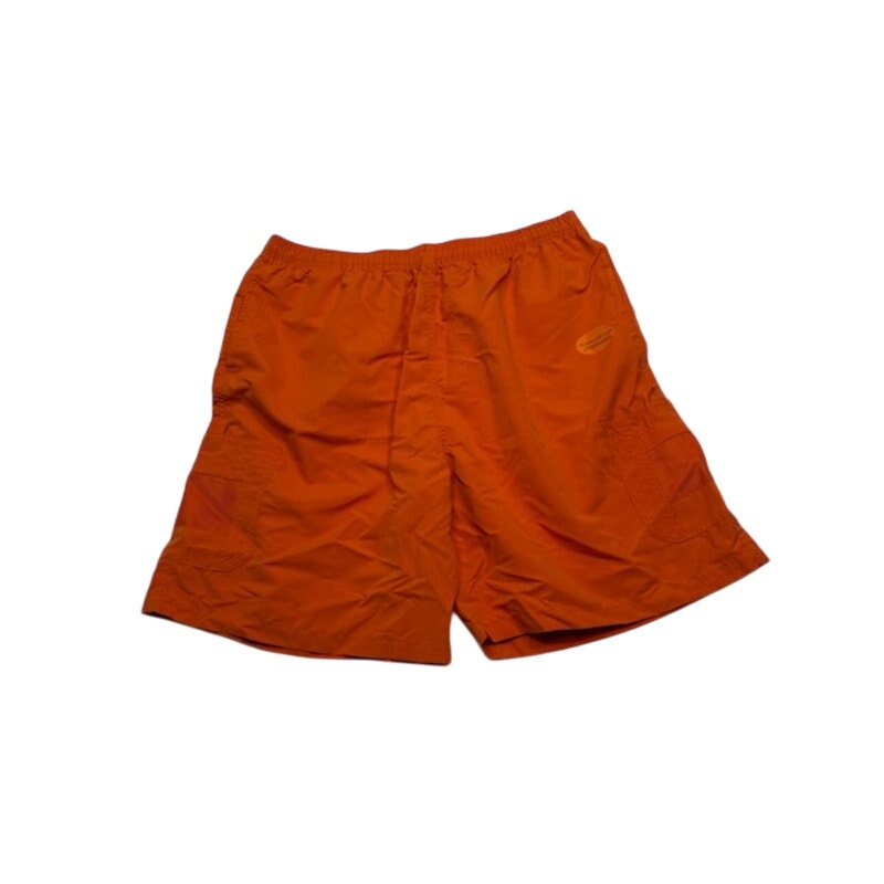Avia Elastic Waist Athletic Cargo Shorts Pull-On Orange Womens Size XL