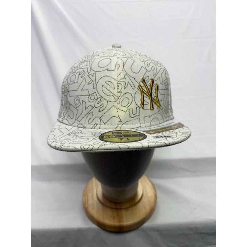 New Era New York Yankees 59FIFTY Graffiti Pattern Flat Brim White Unisex 7 1/4