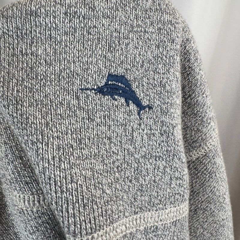 Tommy Bahama NFL Indianapolis Colts Graphic Crewneck Sweater Gray Womens XL