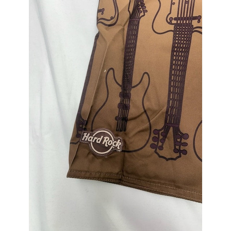 Hard Rock Cafe Vintage Surf Pinup Boardshorts Swim Beach Brown Mens Size 34