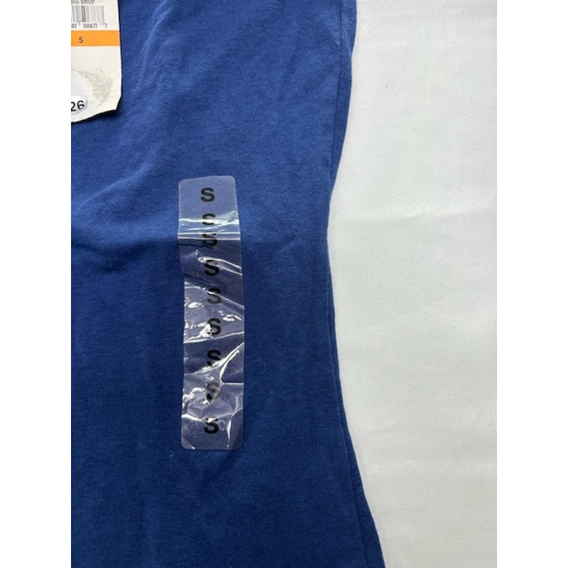 Planet Gold Scoop‑Neck Basic Tank Top Adjustable Strap Blue Depth Womens S