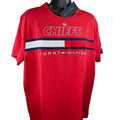 Tommy Hilfiger Kansas City Chiefs Football T-Shirt Logo Print Red Mens Size XL