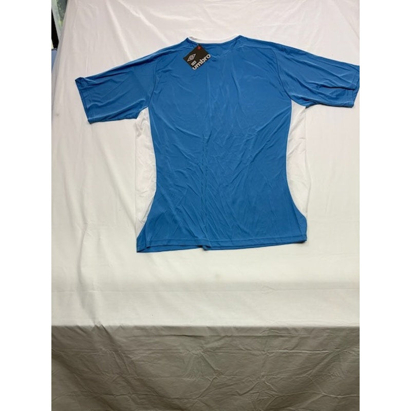 Umbro Manchester Jersey Short Sleeve U91824 Sky Blue/White Mens Size XXL
