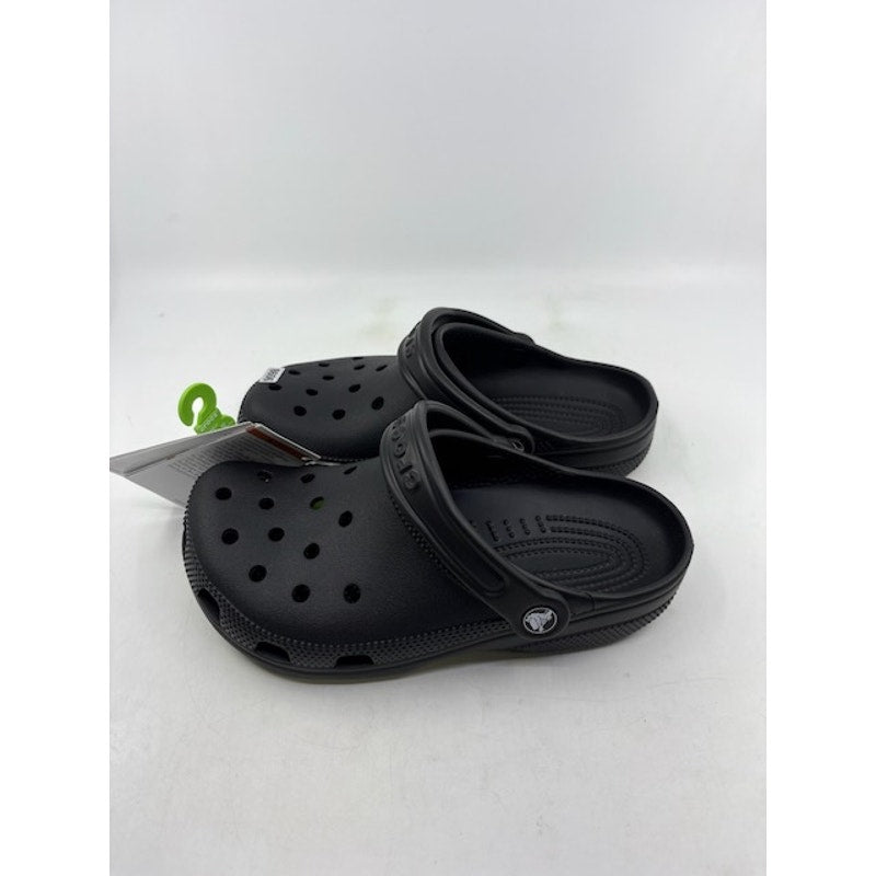 Crocs Classic Clog Sandals Rubber Slip-On Shoes Black Unisex Size M4/W6