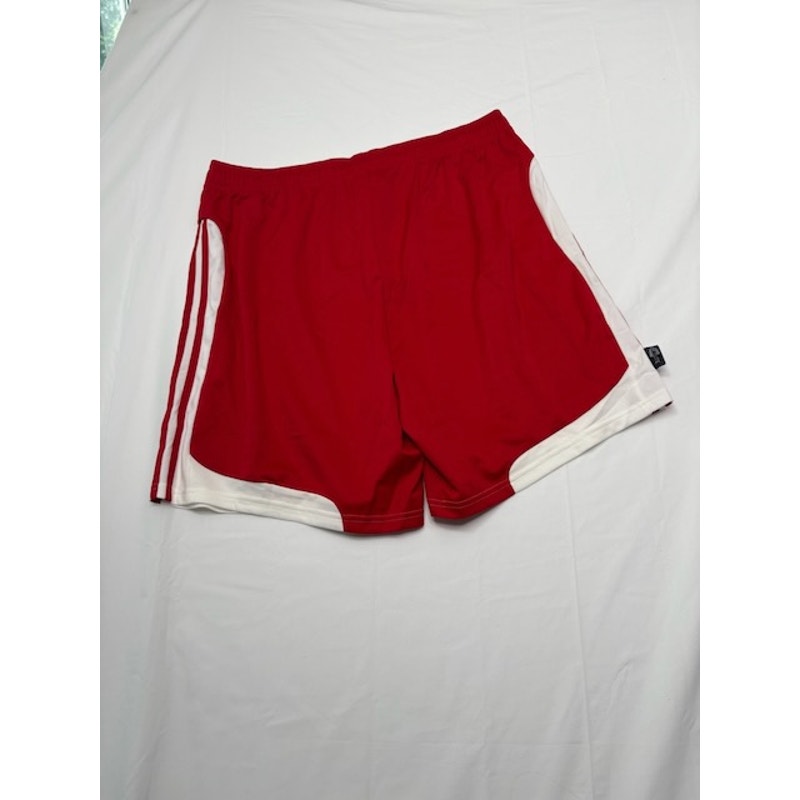 Adidas Football Soccer Shorts Clima365 Elastic Waist Red/White Mens Size 2XL