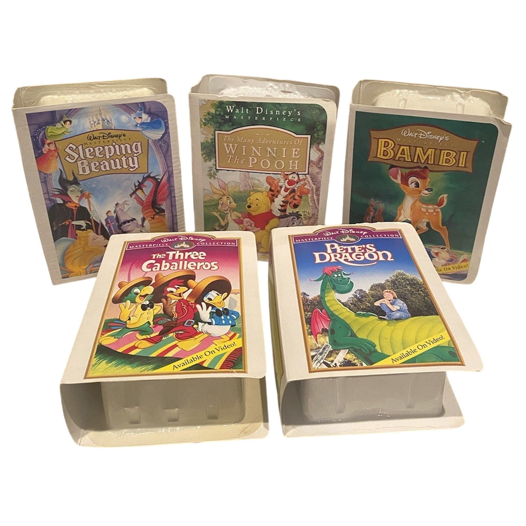McDonalds Walt Disney Masterpiece Collection Happy Meal VHS Toys Lot of 5, 1995