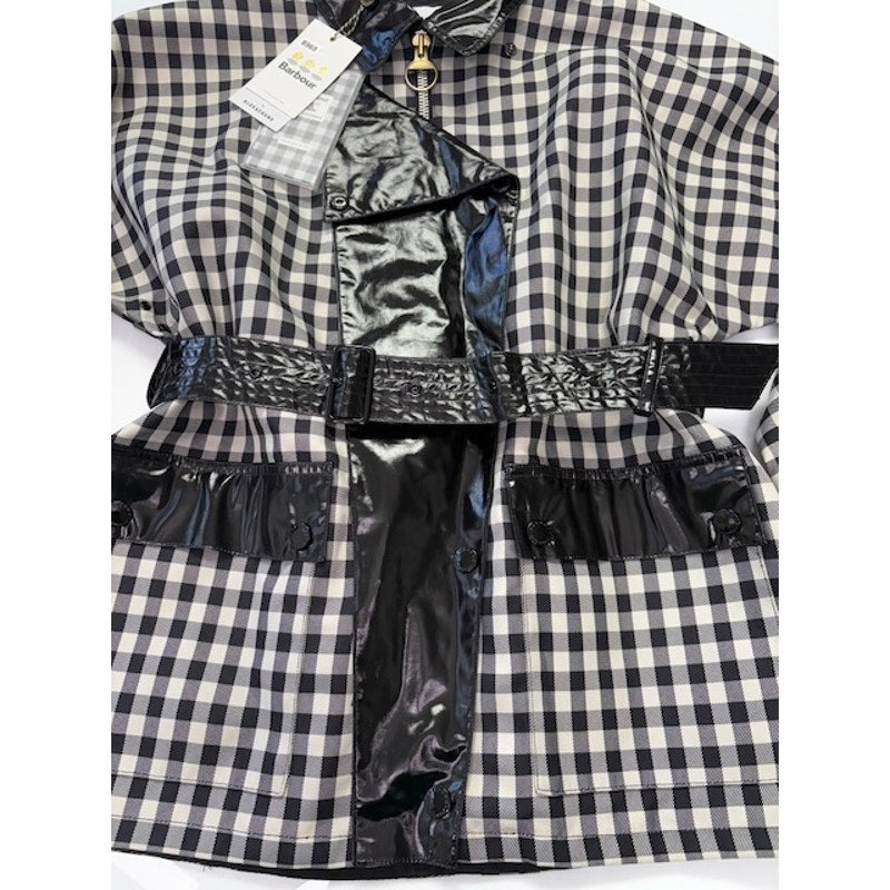 Barbour by ALEXACHUNG Ivy Casual Jacket Northumbria Check Black/White Size 8