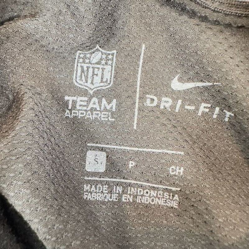 Nike NFL Las Vegas Raiders Tri-Blend Performance Polo Black Gray Mens Size S