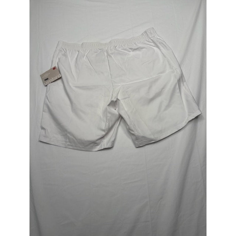 Umbro England Kit Football Match Shorts Elastic Waist White Mens Size XXL