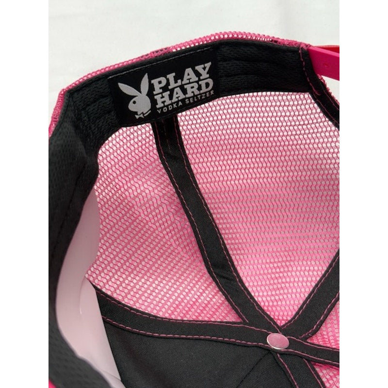 Play Hard Vodka Seltzer Mesh Trucker Hat Snapback Cap Pink Unisex Adult OSFM