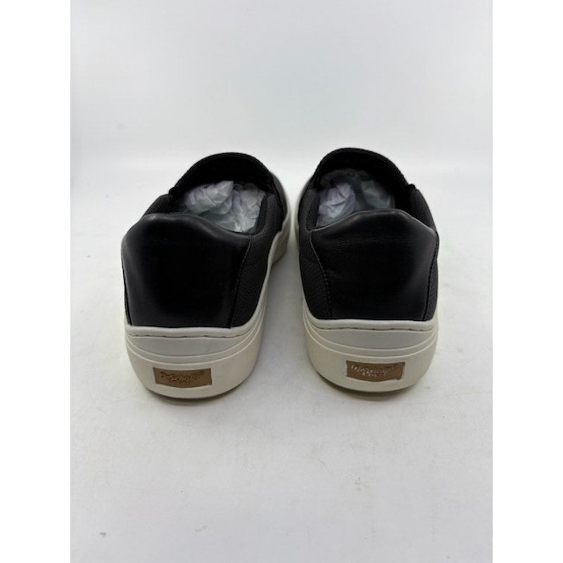 Dr. Scholl's Nova Slip-On Sneakers Faux Leather Shoes Black Womens Size 10M