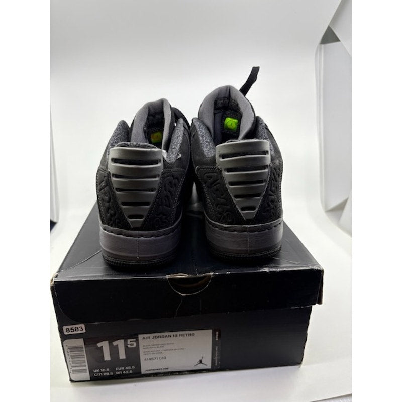 Nike Air Jordan Fusion 13 Basketball Shoes Black Grey 332122-001 Mens Size 11.5