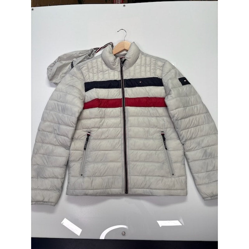 Tommy Hilfiger Quilted Puffer Jacket Packable Jacket Ice Combo Mens Size S