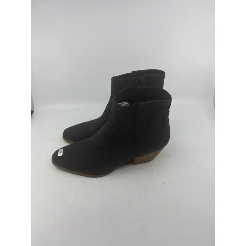 DV by Dolce Vita Pueblo Ankle Boot Almond Toe Side Zip Black Womens Size 9