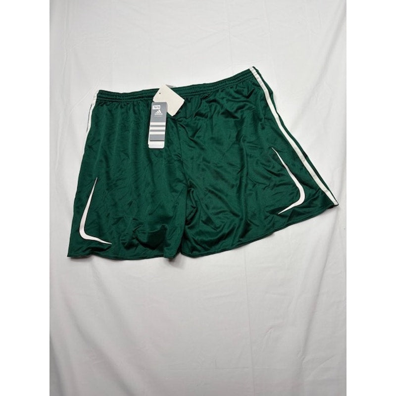 Adidas Football Shorts Clima365 Elastic Waist Forest/White Womens Size XL