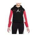 Jordan Jumpman by Nike Boxy Hoodie Pullover Cropped Cut Black Red Girls Size L
