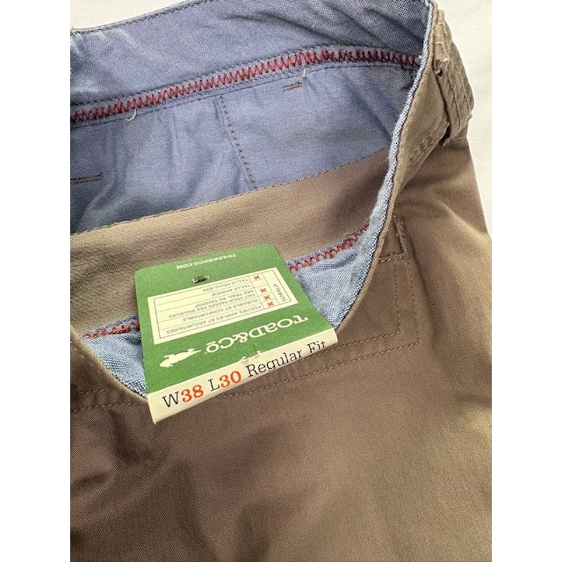 Toad & Co Mission Ridge Pants Mid Rise Regular Fit Dark Chino Mens Sz 38x30