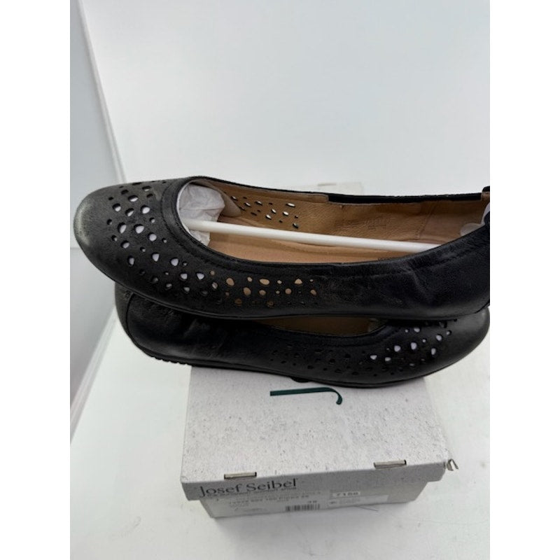 Josef Seibel Pippa 29 Ballet Flat 72929 Black Nesty Oil Womens Size EU 39
