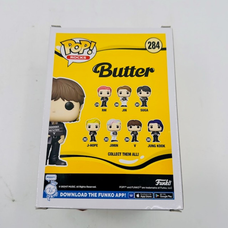 Funko Pop! Rocks BTS V Vinyl Figure Butter Kim Tae-Hyung #284