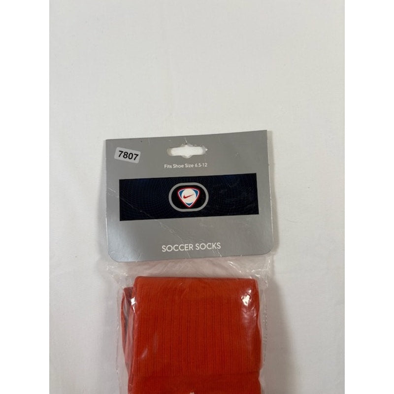 Nike Mexico Game II Soccer Socks Over The Calf Orange/White Size 6.5-12