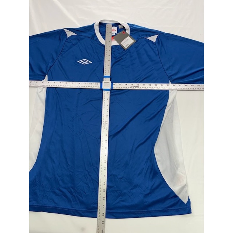 Umbro Manchester Football Jersey Short Sleeve Royal Blue/White Mens Size XXL