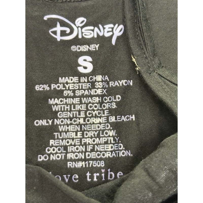 Disney Princess Jasmine Graphic Tee "A Whole New World" Black Womens Size S