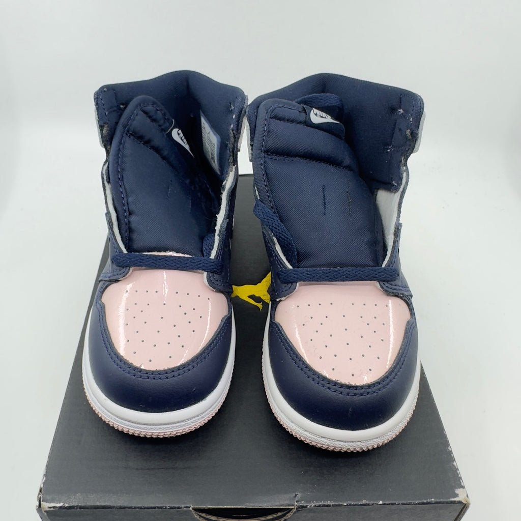 Nike Jordan 1 Retro High Og (TD) Mid Sneakers Atmosphere Obsidian White 10C
