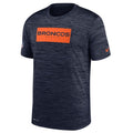 Nike NFL Nike Denver Broncos Training Performance T-Shirt Navy Blue Mens Size L