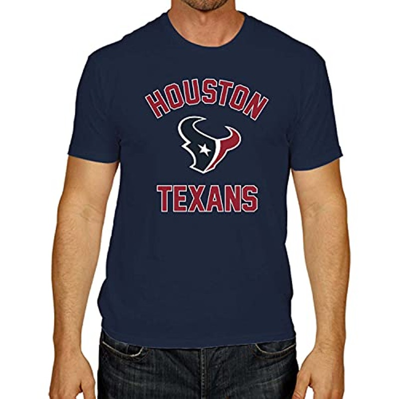 '47 NFL Houston Texans Var Arch Super Rival T-Shirt Short Sleeve Fall Navy L