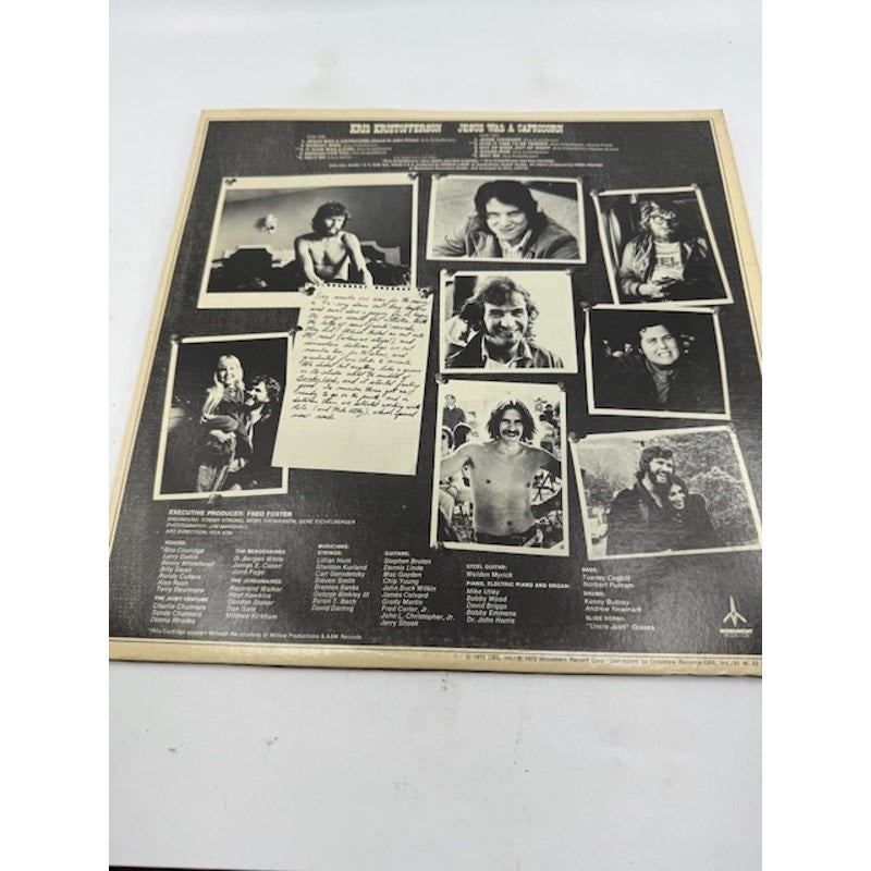 Kris Kristofferson – Jesus Was A Capricorn 1972 Vinyl Album Record