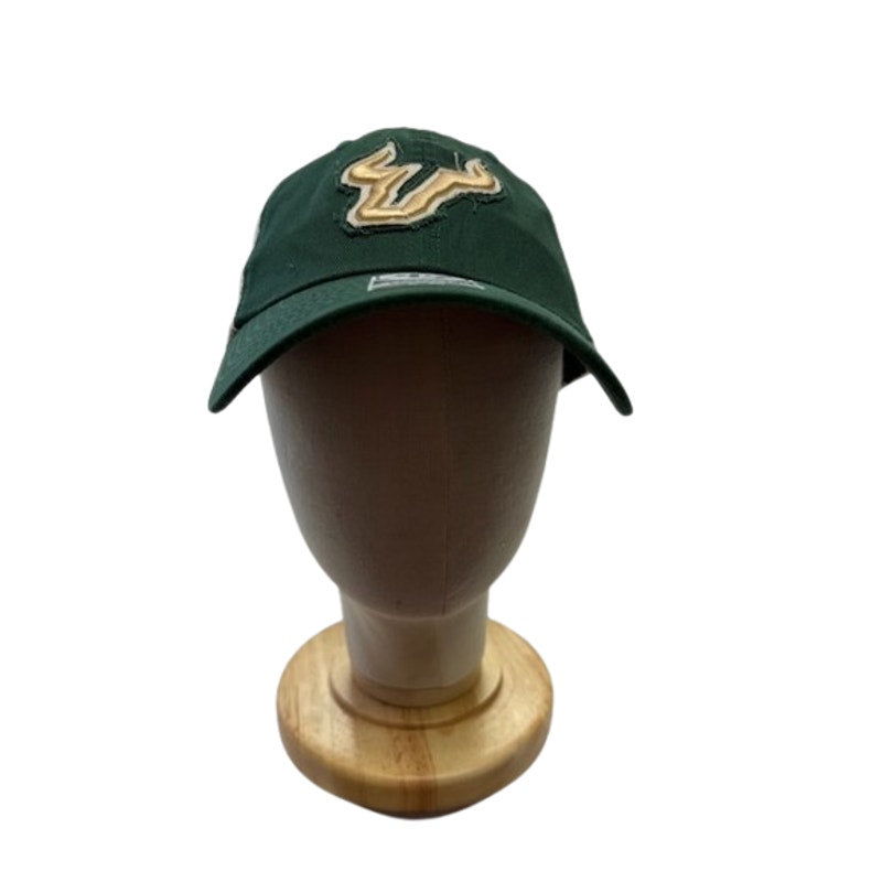 47 Brand Trucker Hat USF Bulls Logo Stretch Fit Cap Green Khaki Unisex S/M