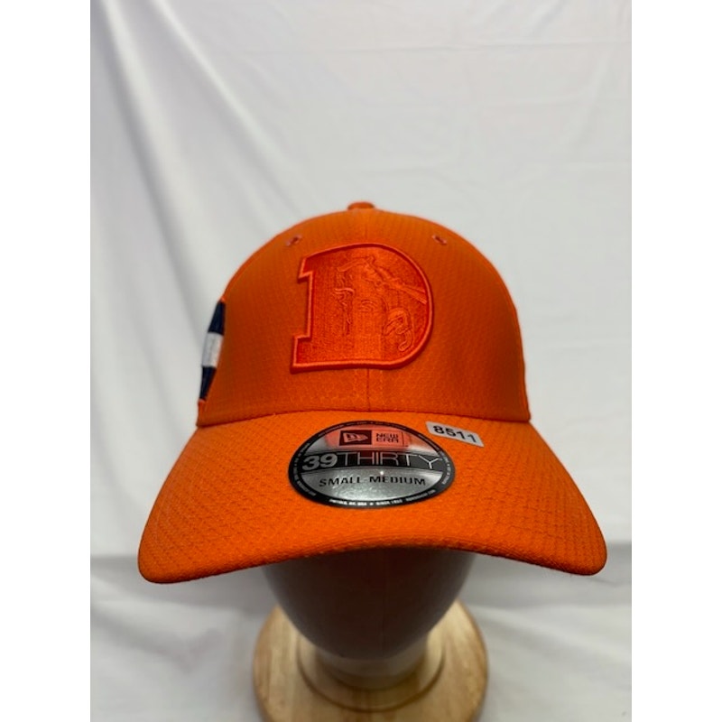 New Era Denver Broncos 39THIRTY Sideline On-Field Cap NFL Orange Unisex S/M