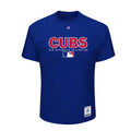 Majestic MLB Chicago Cubs Authentic Collection T-Shirt Royal Blue Mens Size L