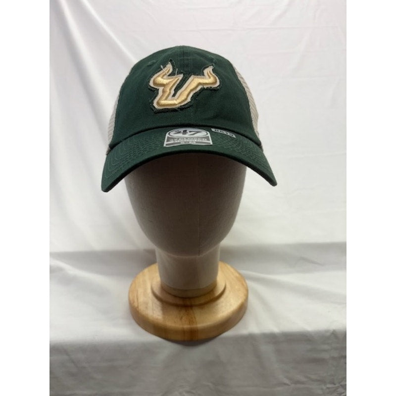 47 Brand South Florida Bulls Closer Stretch Hat NCAA USF Green Unisex S/M