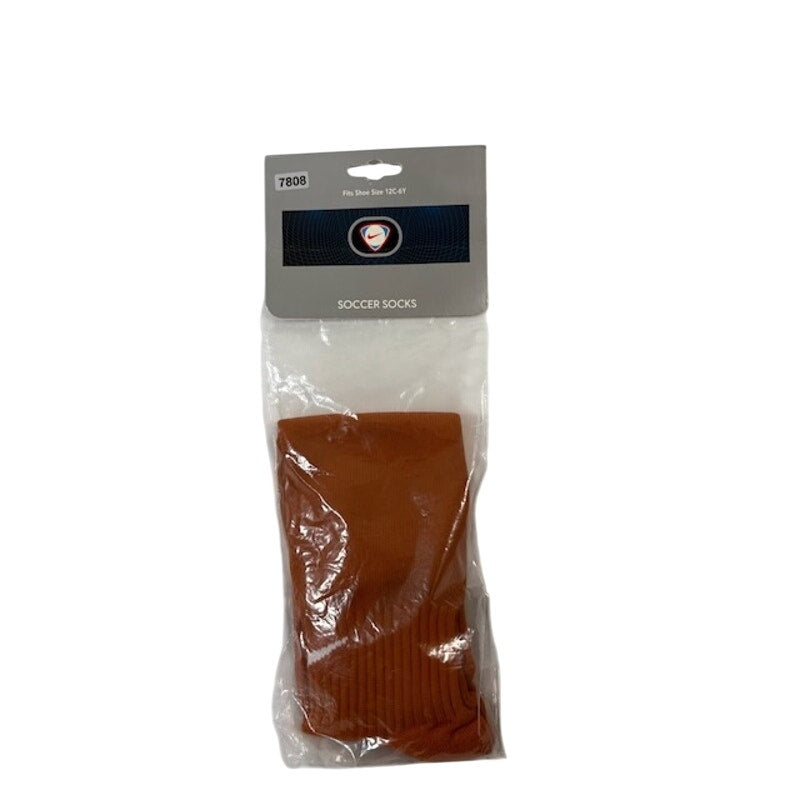 Nike Sports Football Soccer Socks Over The Calf Orange Kids Boys Size 12C-6Y