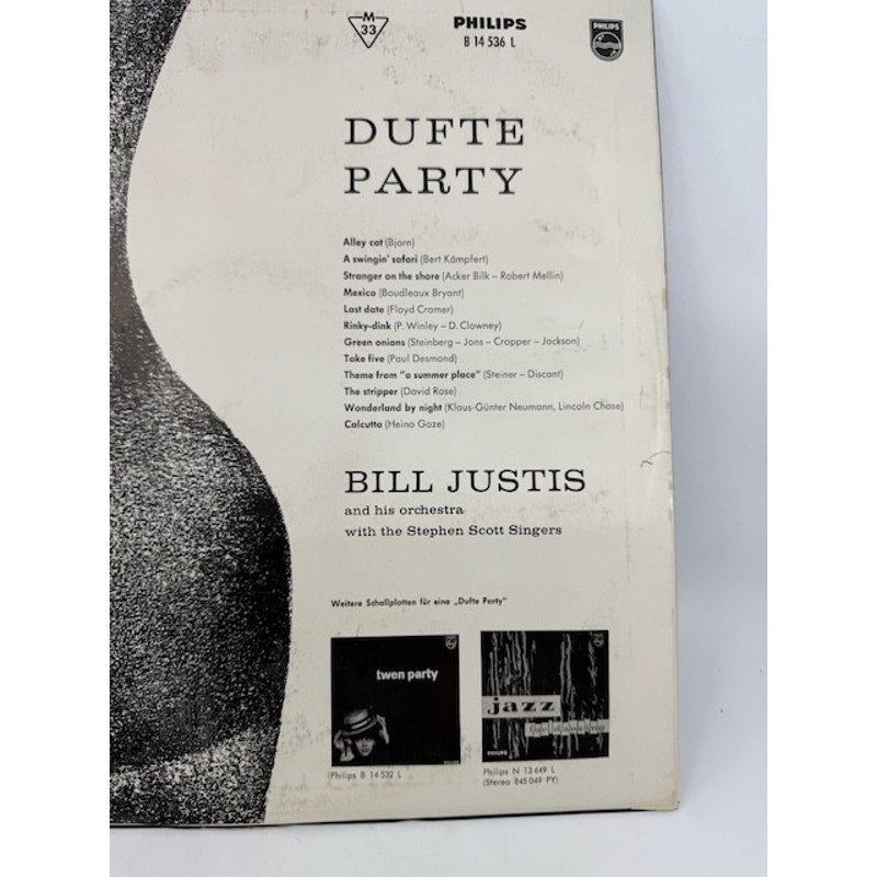 Bill Justis – Dufte Party - Bill Justis Plays Instrumental Hits 1962 Vinyl Album