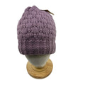 Northeast Outfitters Neo Cozy Cabin Popcorn Beanie Knit Hat Womens Purple OS