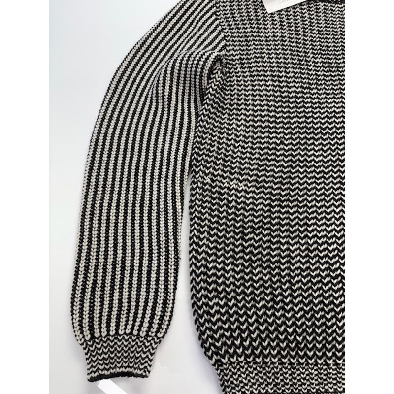Versace Collection Turtleneck Sweater Pullover Black/White Womens Size XXL