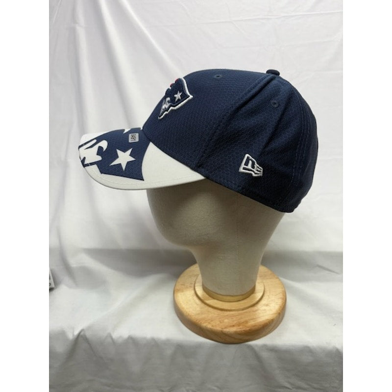 New Era 39THIRTY New England Patriots Flex Fit Hat Navy Blue Mens Size L-XL
