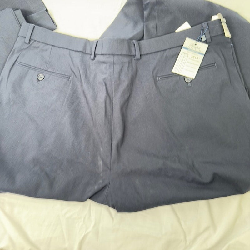Ralph Lauren Modern Fit Pants Flat Front All Way Stretch Dark Navy Men 42x32