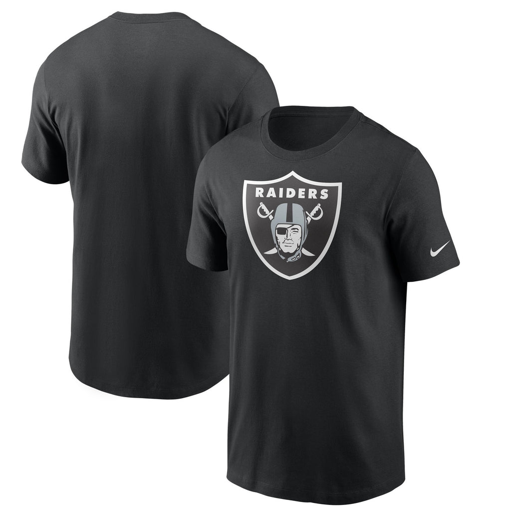Nike Las Vegas Raiders Logo Essential T Shirt Short Sleeve Black Mens M