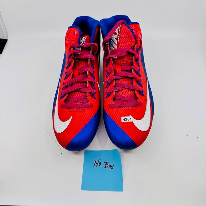 Nike Alpha Pro 2 TD 3/4 Mid Football Cleats 729444-604 Red Blue Mens 13