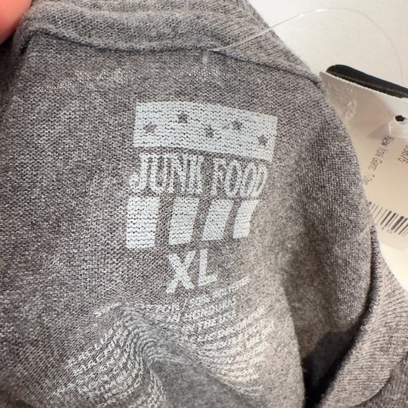 Junk Food New York Giants T-Shirt Short Sleeve Crewneck NFL Gray Mens Size XL