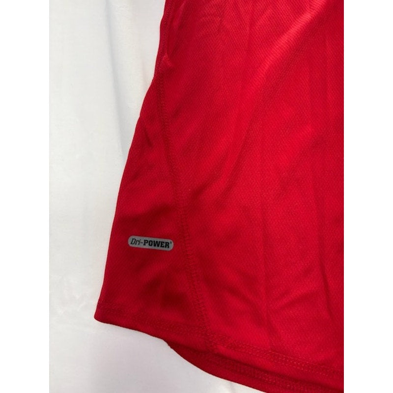 Russell Athletic Dri-Power Tee Short Sleeve Crewneck Red/Gray Mens Size XXL