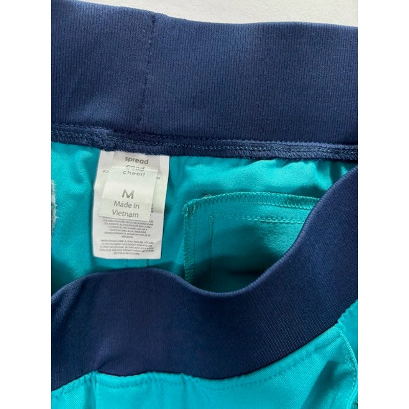 WonderWink Medical Scrub Pants Mid-Rise Slash Pocket Teal Womens Size M