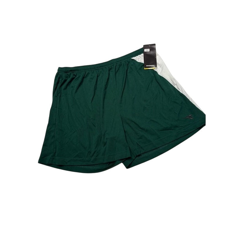 Diadora Diadry Vitale Shorts Elastic Waist Pull-On Green/White Womens Sz XL