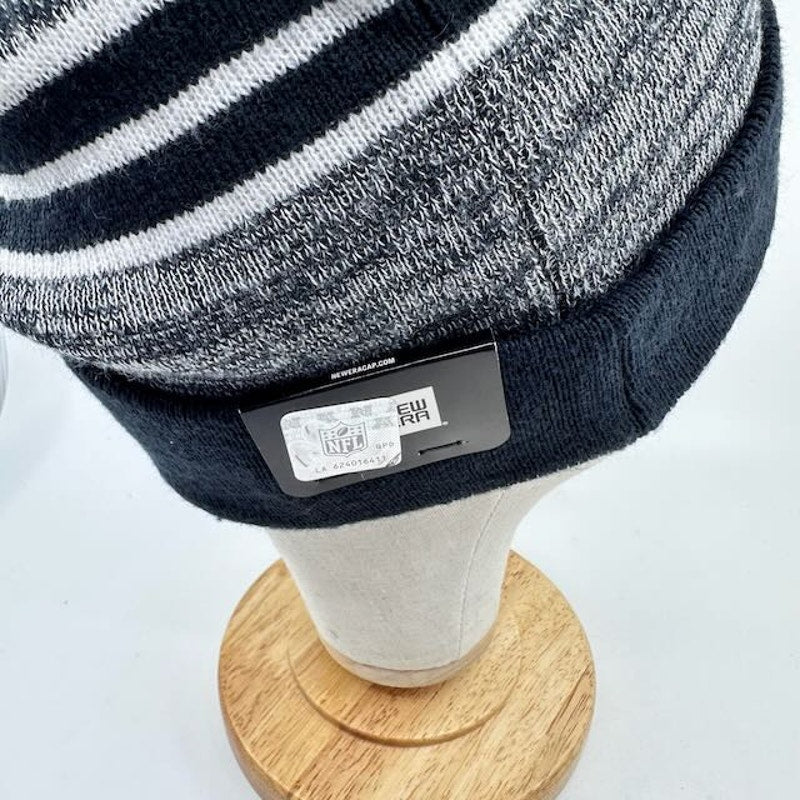 New Era NFL Chicago Bears Primary Logo Cuffed Knit Beanie Hat Gray Unisex OS