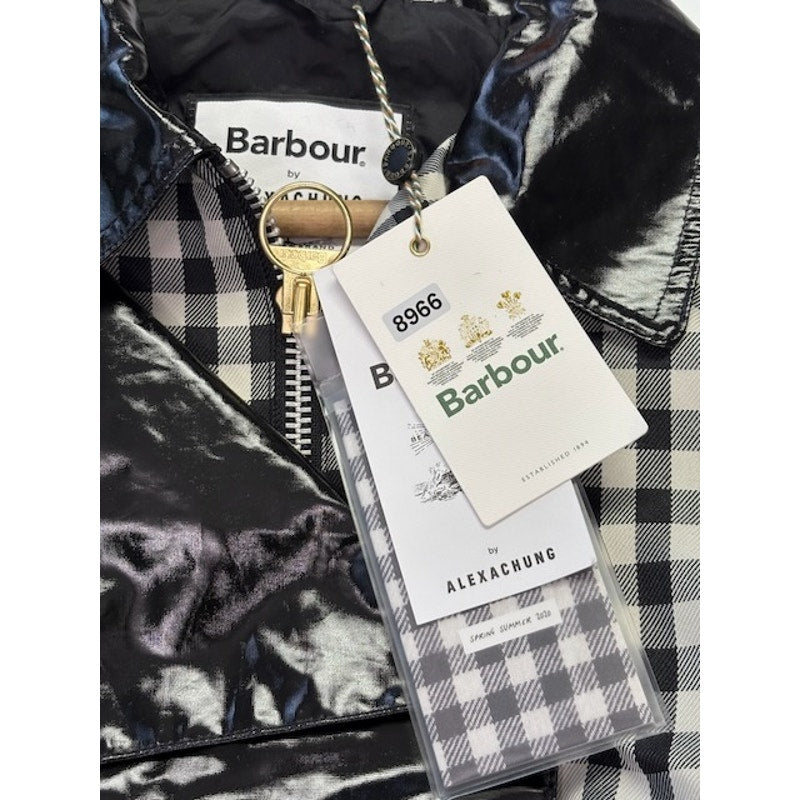Barbour by ALEXACHUNG Ivy Casual Jacket Northumbria Check Black/White Size 8