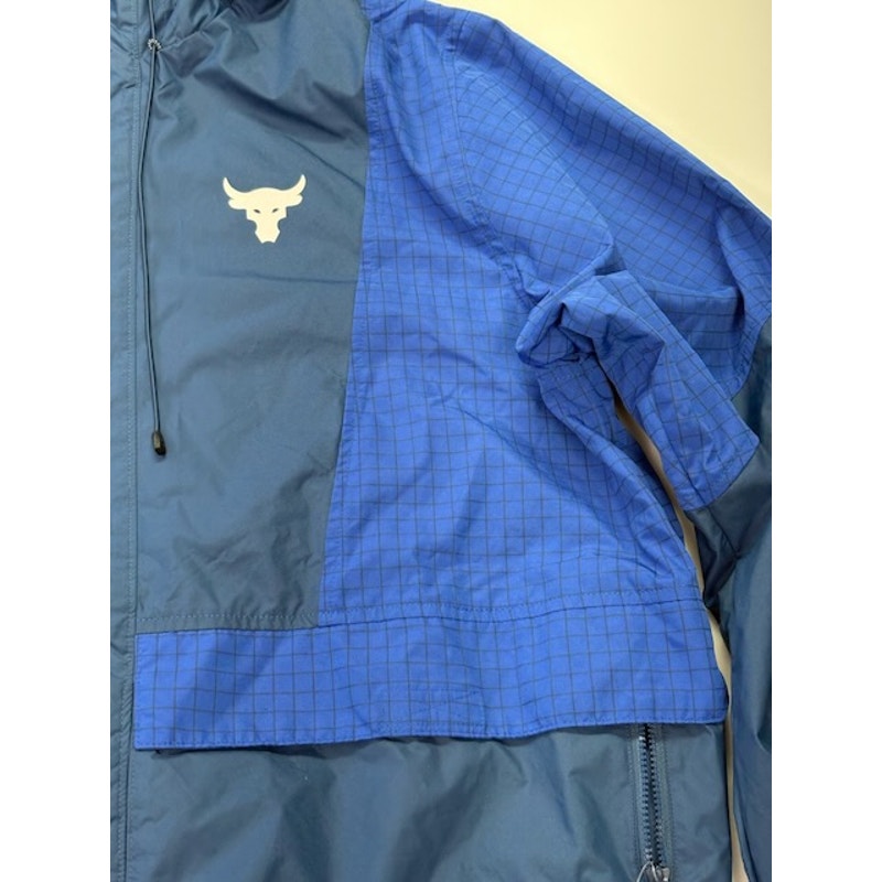 Under Armour Project Rock Storm Windbreaker 1367075-404 Blue Mens Size XL